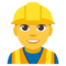 Construction Worker emoji on Emojione